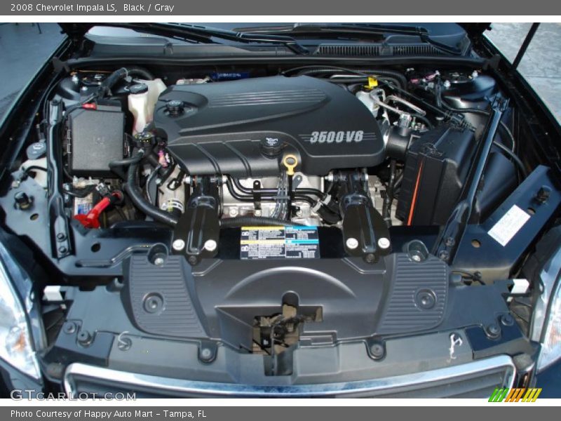 Black / Gray 2008 Chevrolet Impala LS