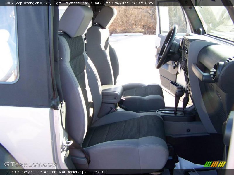 Light Graystone Pearl / Dark Slate Gray/Medium Slate Gray 2007 Jeep Wrangler X 4x4