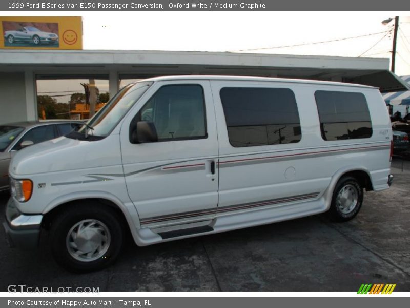 Oxford White / Medium Graphite 1999 Ford E Series Van E150 Passenger Conversion