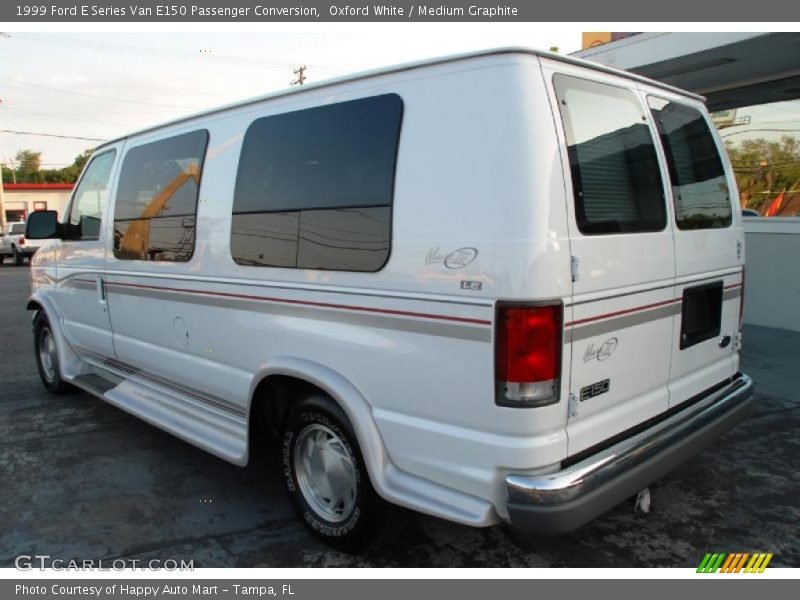 Oxford White / Medium Graphite 1999 Ford E Series Van E150 Passenger Conversion