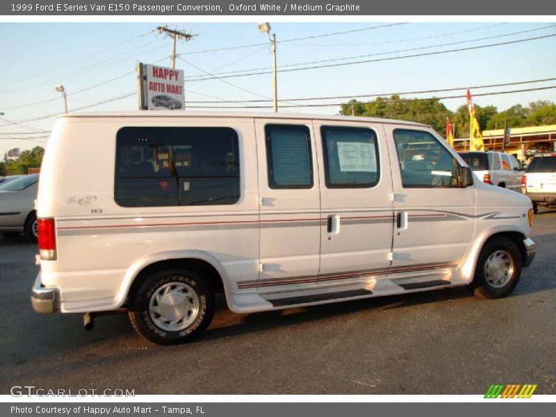 Oxford White / Medium Graphite 1999 Ford E Series Van E150 Passenger Conversion