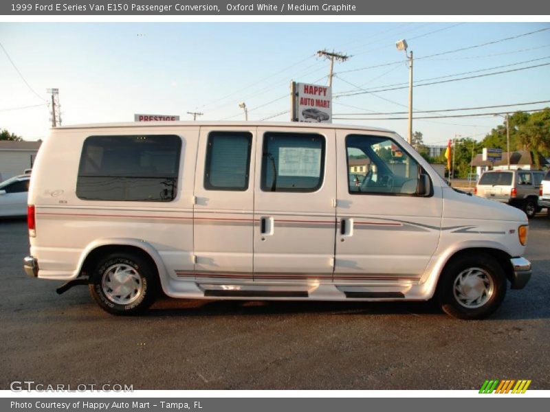 Oxford White / Medium Graphite 1999 Ford E Series Van E150 Passenger Conversion