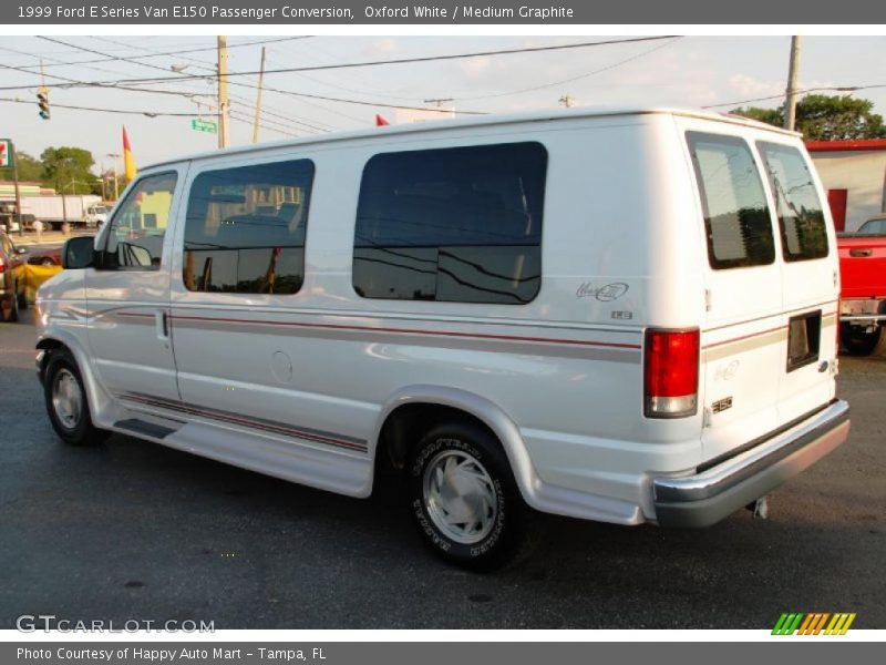 Oxford White / Medium Graphite 1999 Ford E Series Van E150 Passenger Conversion