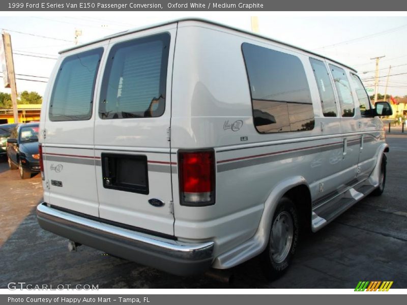 Oxford White / Medium Graphite 1999 Ford E Series Van E150 Passenger Conversion