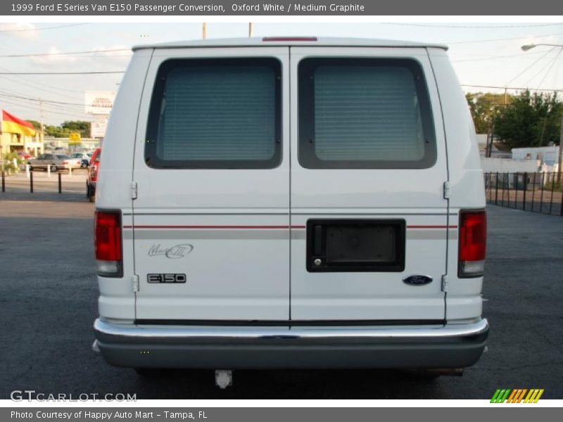 Oxford White / Medium Graphite 1999 Ford E Series Van E150 Passenger Conversion