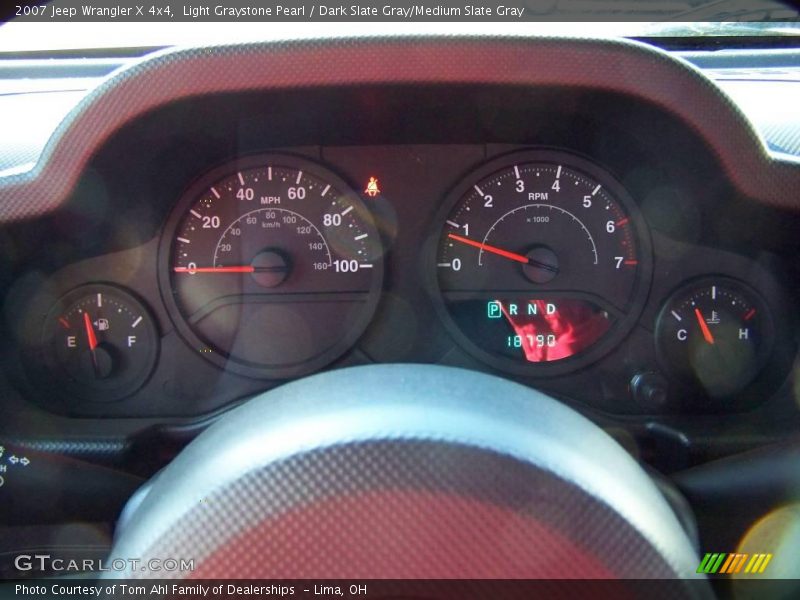 Light Graystone Pearl / Dark Slate Gray/Medium Slate Gray 2007 Jeep Wrangler X 4x4
