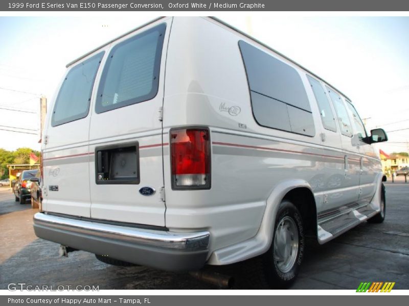 Oxford White / Medium Graphite 1999 Ford E Series Van E150 Passenger Conversion