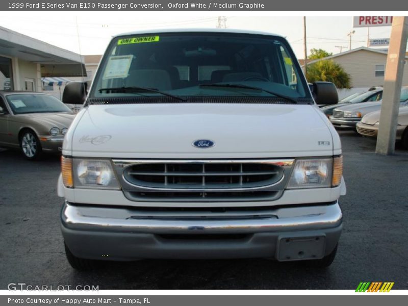 Oxford White / Medium Graphite 1999 Ford E Series Van E150 Passenger Conversion