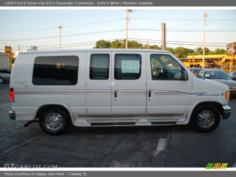 Oxford White / Medium Graphite 1999 Ford E Series Van E150 Passenger Conversion