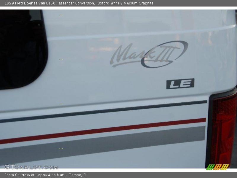 Oxford White / Medium Graphite 1999 Ford E Series Van E150 Passenger Conversion