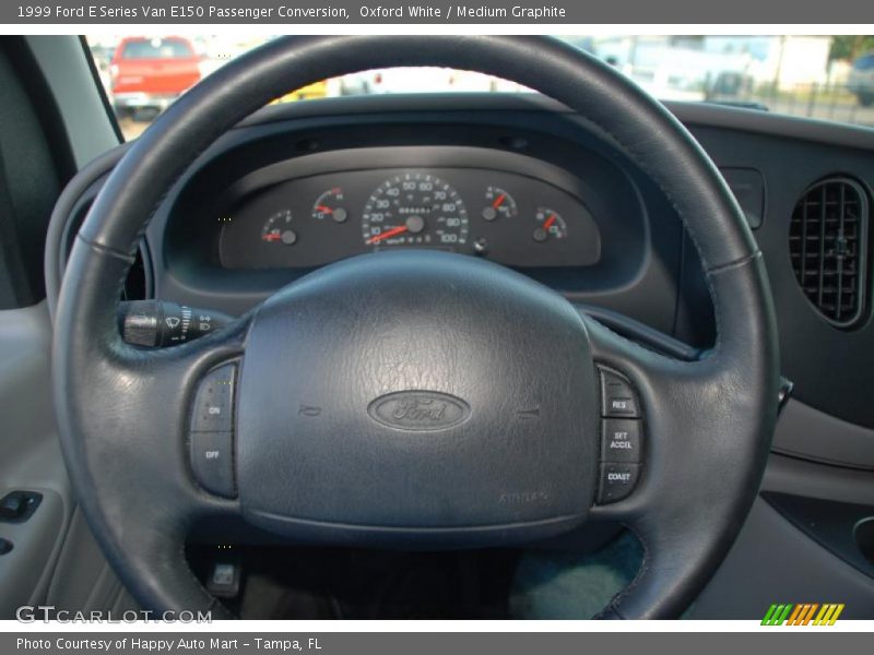 Oxford White / Medium Graphite 1999 Ford E Series Van E150 Passenger Conversion