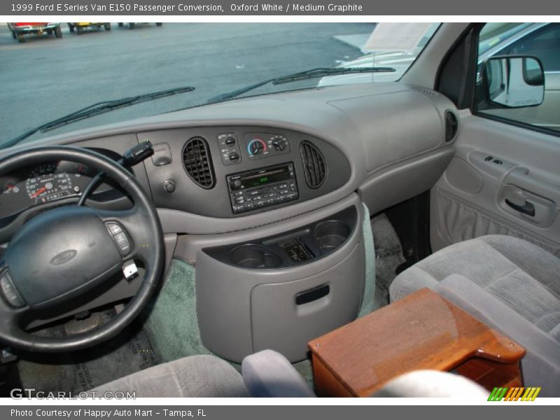 Oxford White / Medium Graphite 1999 Ford E Series Van E150 Passenger Conversion