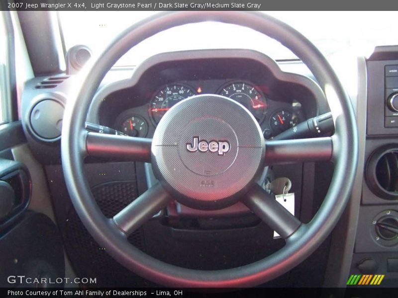 Light Graystone Pearl / Dark Slate Gray/Medium Slate Gray 2007 Jeep Wrangler X 4x4