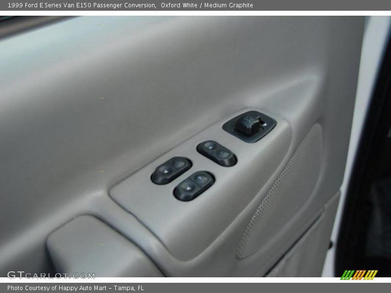 Oxford White / Medium Graphite 1999 Ford E Series Van E150 Passenger Conversion