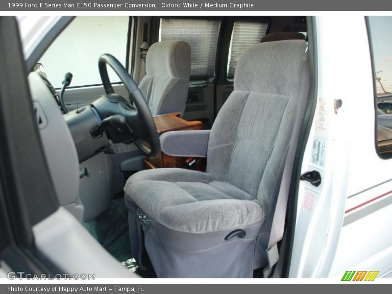 Oxford White / Medium Graphite 1999 Ford E Series Van E150 Passenger Conversion