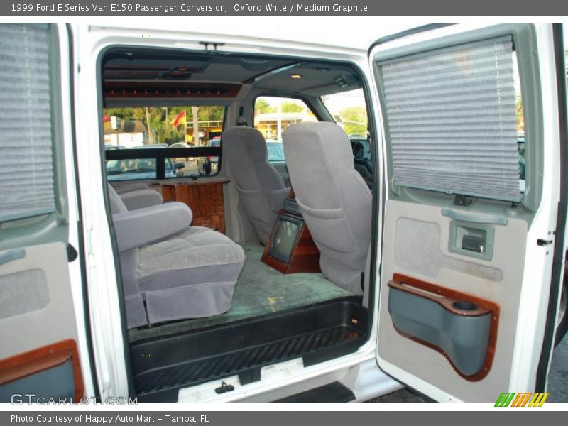 Oxford White / Medium Graphite 1999 Ford E Series Van E150 Passenger Conversion