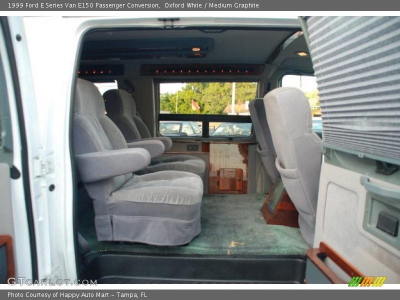 Oxford White / Medium Graphite 1999 Ford E Series Van E150 Passenger Conversion