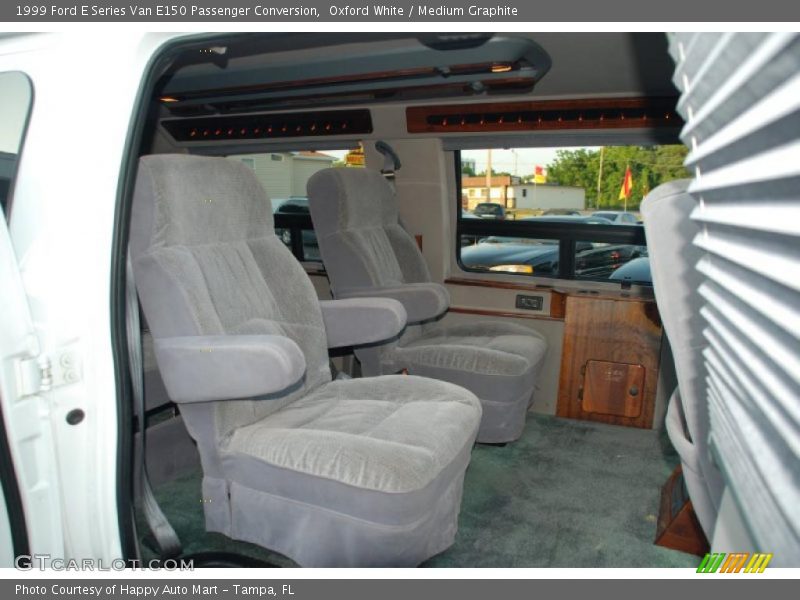 Oxford White / Medium Graphite 1999 Ford E Series Van E150 Passenger Conversion