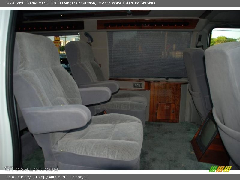 Oxford White / Medium Graphite 1999 Ford E Series Van E150 Passenger Conversion