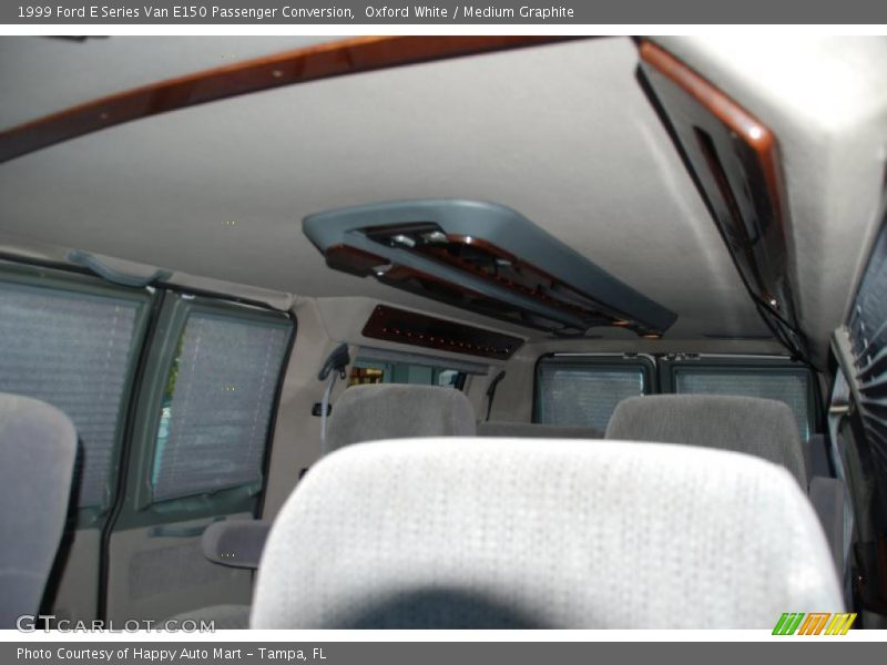 Oxford White / Medium Graphite 1999 Ford E Series Van E150 Passenger Conversion