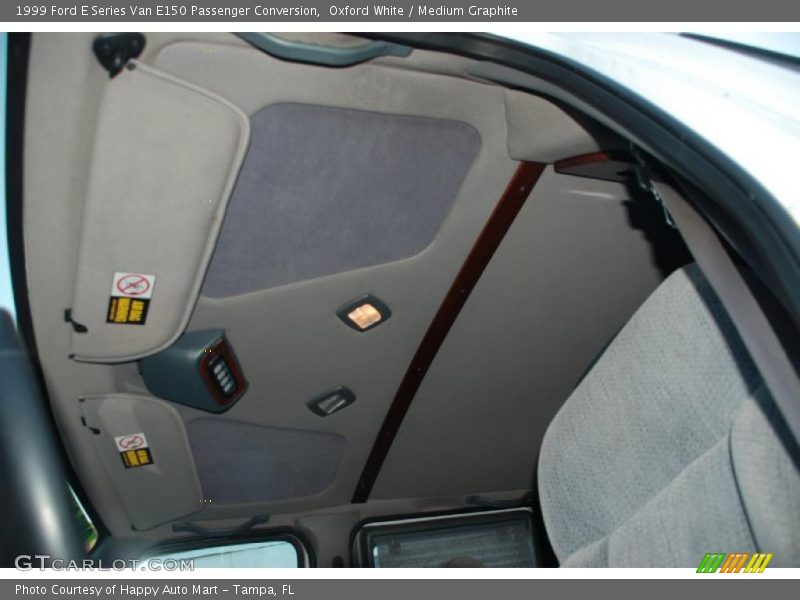 Oxford White / Medium Graphite 1999 Ford E Series Van E150 Passenger Conversion