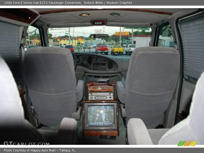 Oxford White / Medium Graphite 1999 Ford E Series Van E150 Passenger Conversion