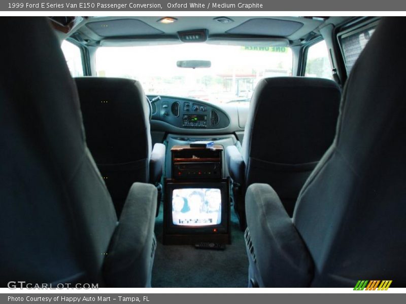 Oxford White / Medium Graphite 1999 Ford E Series Van E150 Passenger Conversion
