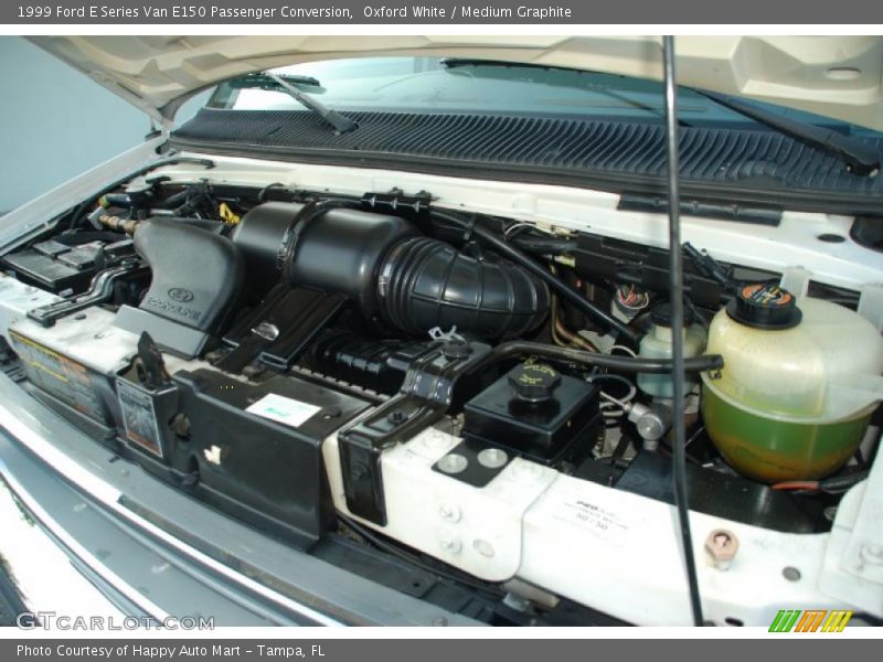 Oxford White / Medium Graphite 1999 Ford E Series Van E150 Passenger Conversion