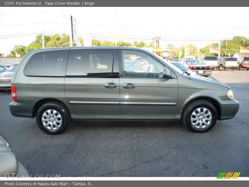 Sage Green Metallic / Beige 2005 Kia Sedona LX