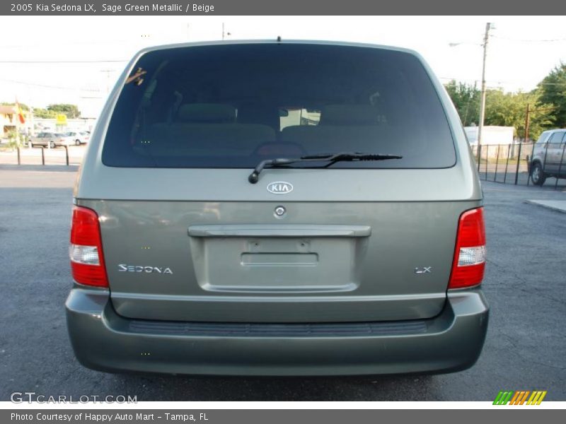 Sage Green Metallic / Beige 2005 Kia Sedona LX