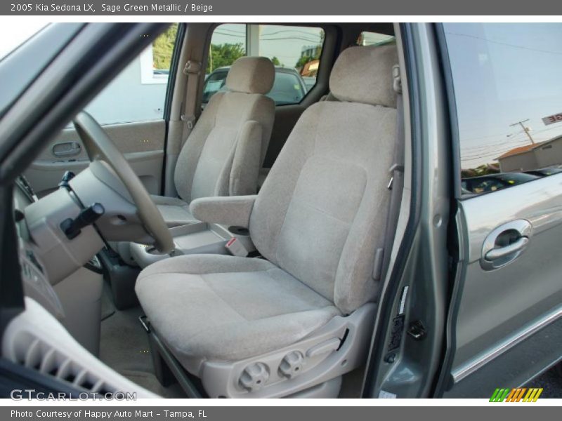 Sage Green Metallic / Beige 2005 Kia Sedona LX
