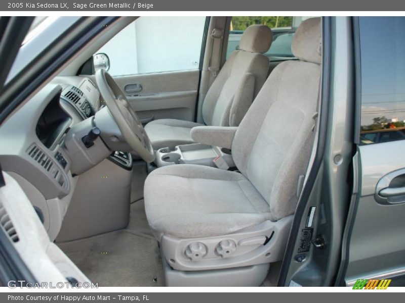 Sage Green Metallic / Beige 2005 Kia Sedona LX