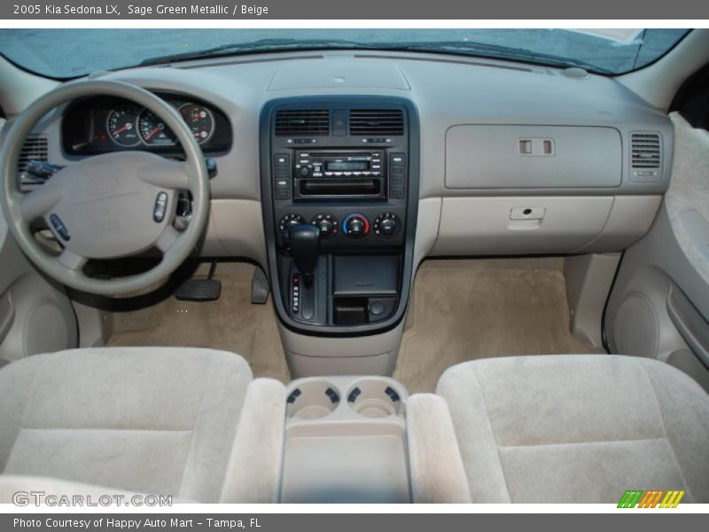 Sage Green Metallic / Beige 2005 Kia Sedona LX