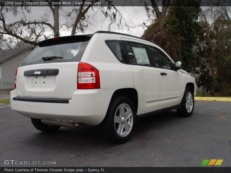 Stone White / Dark Slate Gray 2008 Jeep Compass Sport