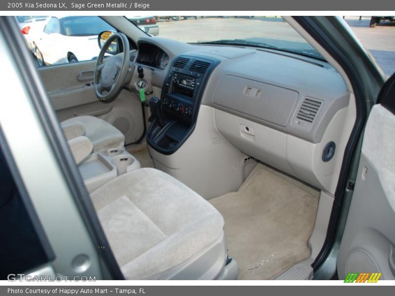 Sage Green Metallic / Beige 2005 Kia Sedona LX