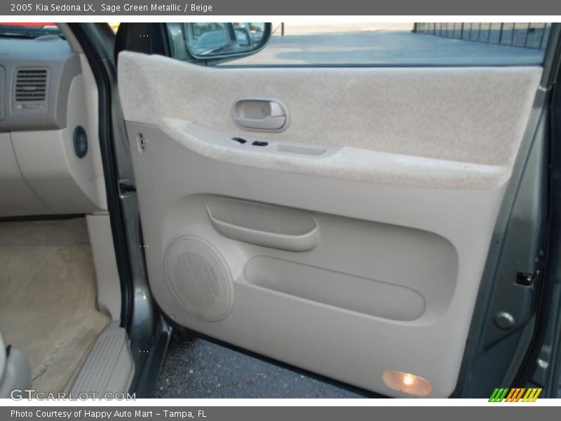 Sage Green Metallic / Beige 2005 Kia Sedona LX
