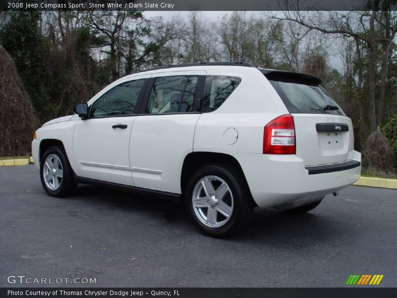 Stone White / Dark Slate Gray 2008 Jeep Compass Sport