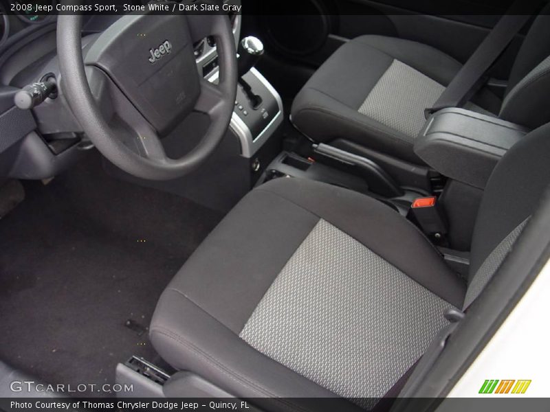 Stone White / Dark Slate Gray 2008 Jeep Compass Sport