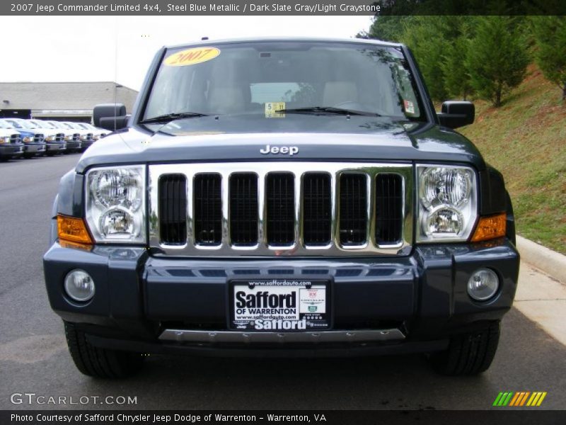 Steel Blue Metallic / Dark Slate Gray/Light Graystone 2007 Jeep Commander Limited 4x4