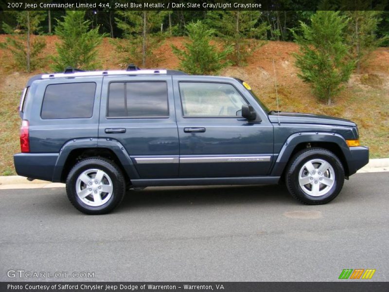 Steel Blue Metallic / Dark Slate Gray/Light Graystone 2007 Jeep Commander Limited 4x4