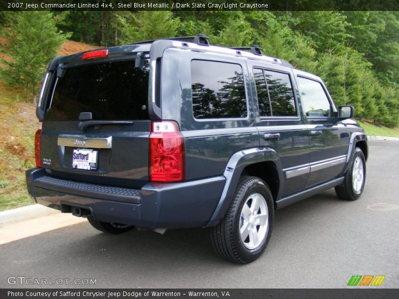Steel Blue Metallic / Dark Slate Gray/Light Graystone 2007 Jeep Commander Limited 4x4