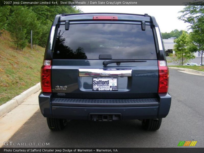 Steel Blue Metallic / Dark Slate Gray/Light Graystone 2007 Jeep Commander Limited 4x4