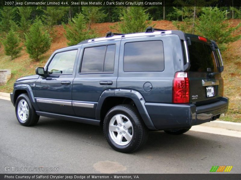 Steel Blue Metallic / Dark Slate Gray/Light Graystone 2007 Jeep Commander Limited 4x4