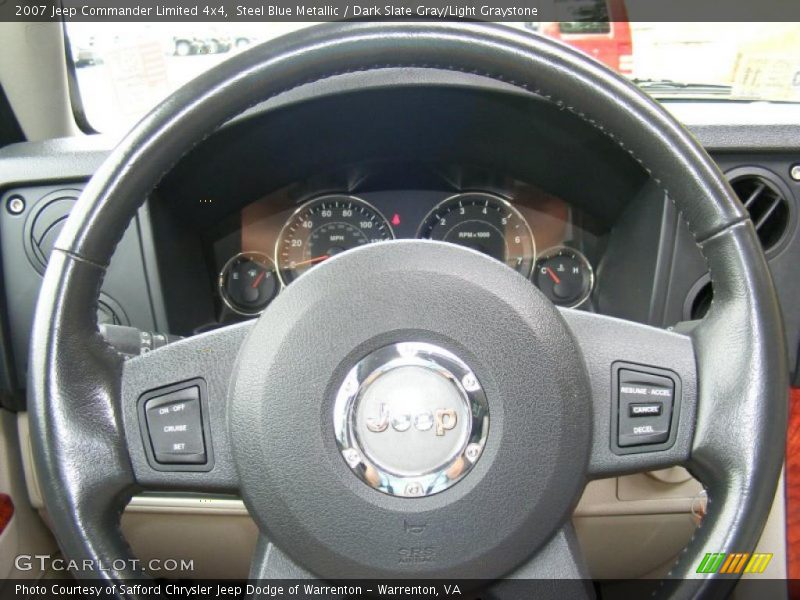 Steel Blue Metallic / Dark Slate Gray/Light Graystone 2007 Jeep Commander Limited 4x4