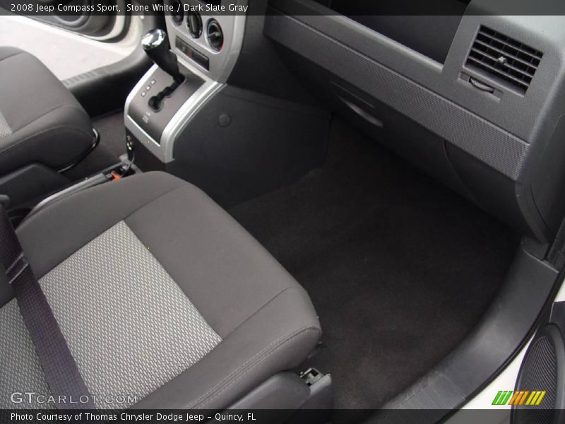 Stone White / Dark Slate Gray 2008 Jeep Compass Sport