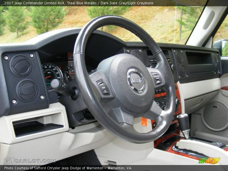 Steel Blue Metallic / Dark Slate Gray/Light Graystone 2007 Jeep Commander Limited 4x4