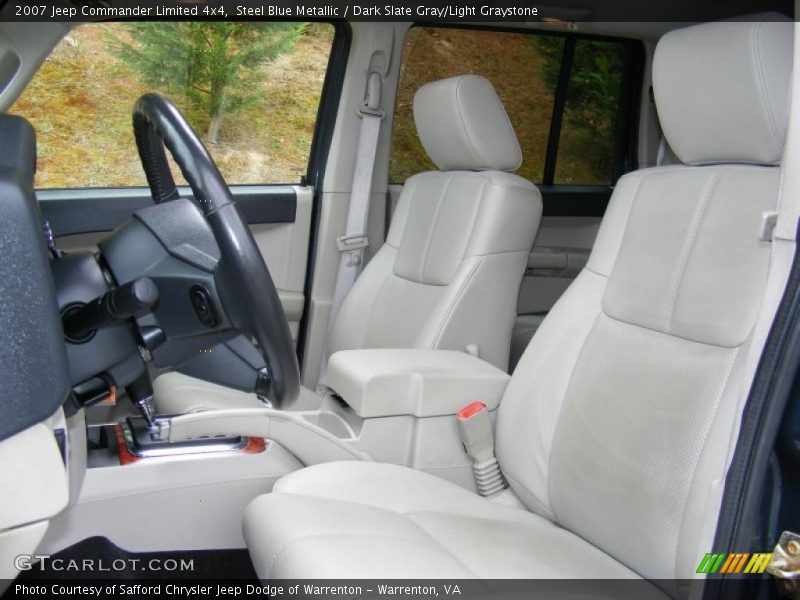 Steel Blue Metallic / Dark Slate Gray/Light Graystone 2007 Jeep Commander Limited 4x4