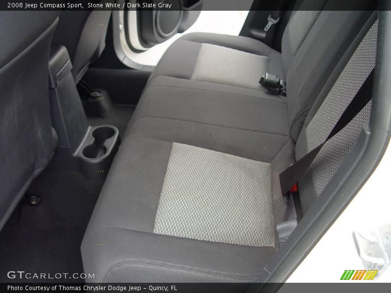 Stone White / Dark Slate Gray 2008 Jeep Compass Sport