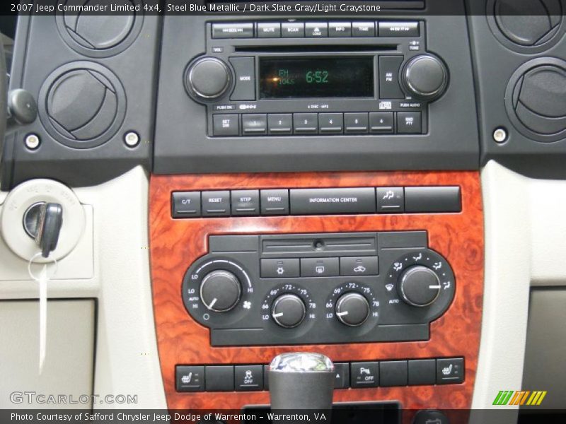 Steel Blue Metallic / Dark Slate Gray/Light Graystone 2007 Jeep Commander Limited 4x4