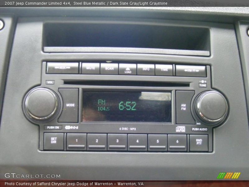 Steel Blue Metallic / Dark Slate Gray/Light Graystone 2007 Jeep Commander Limited 4x4